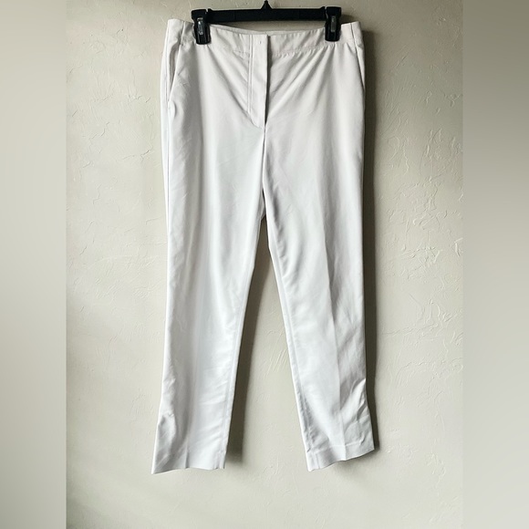 Helmut Lang White Slit Hem Trousers | 6 - Picture 3 of 9